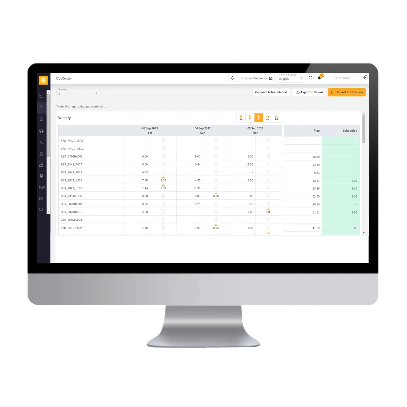 Import Mine Plans, Create Execution Plans